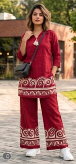 Boho-Chic Linen Co-Ord Set