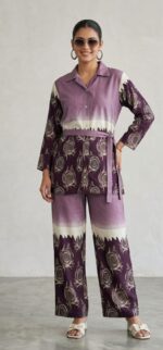 Elegant Purple Co-Ord Set for Women