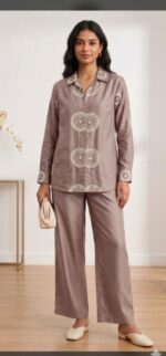 Linen Lounge Set for Women with Mandala Print